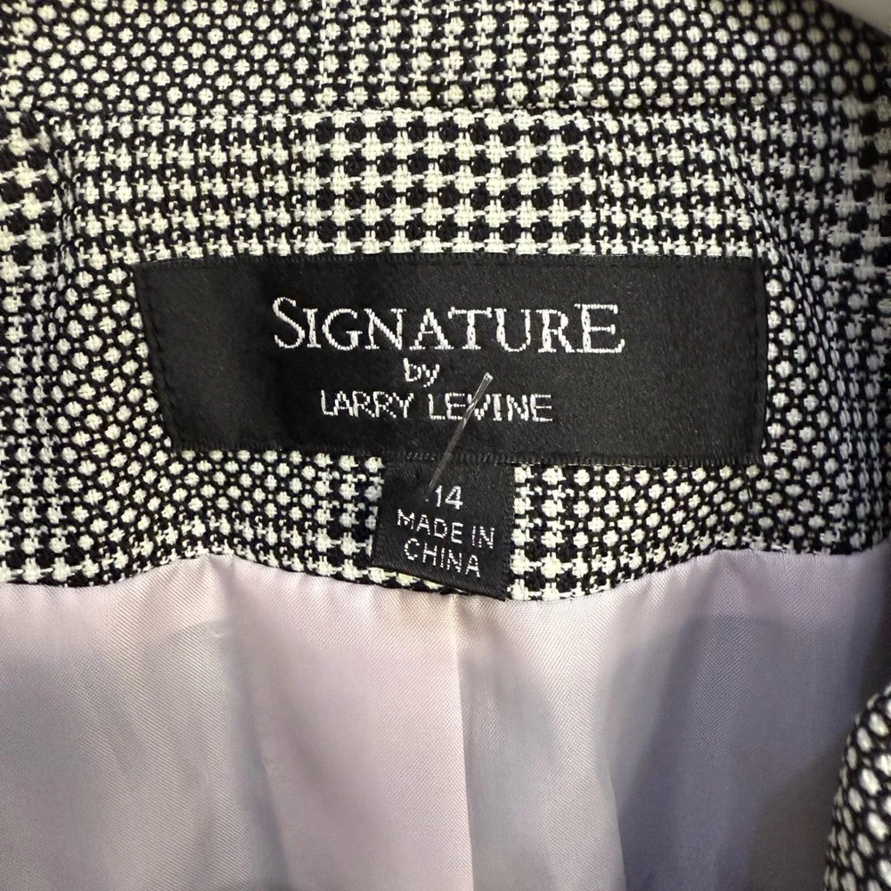 Larry Levine chic houndstooth